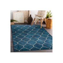 Modrý koberec prateľný...