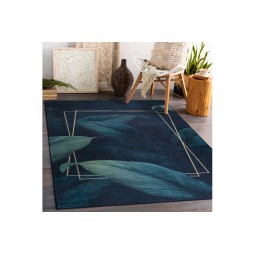 Modrý koberec prateľný...