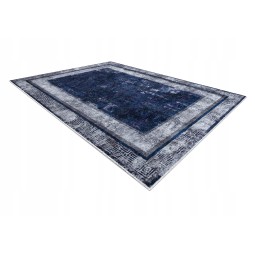 Modrý vintage koberec v...
