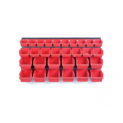 Závesný panel s 30 zásobníkmi