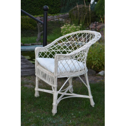 Biele záhradné kreslo s...