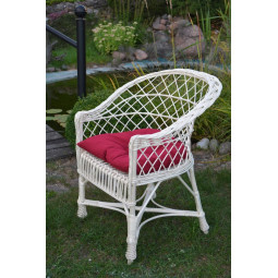 Biele záhradné kreslo s...