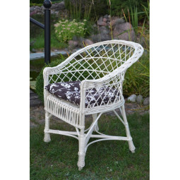 Záhradné kreslo v bielej...