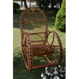 Prírodné hojdacie kreslo s...