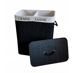 Čierny bambusový 100l kôš...