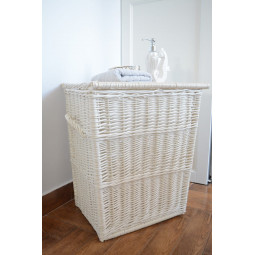 Biely 60cm kôš z prútia na...