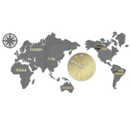 Nástenné hodiny mapa sveta...