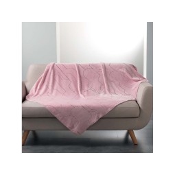 Štýlová deka v ružovej...