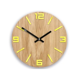 Arabské žlté drevené hodiny...