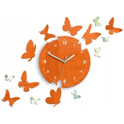 Motýlie hodiny v oranžovej...