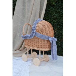 Prútený detský kočík s...