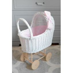 Biely kočiar pre bábiky...