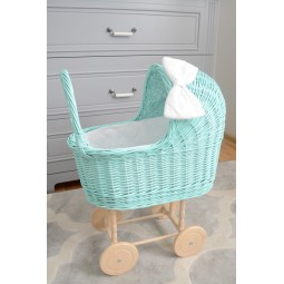 Tyrkysový kočiar pre bábiky...